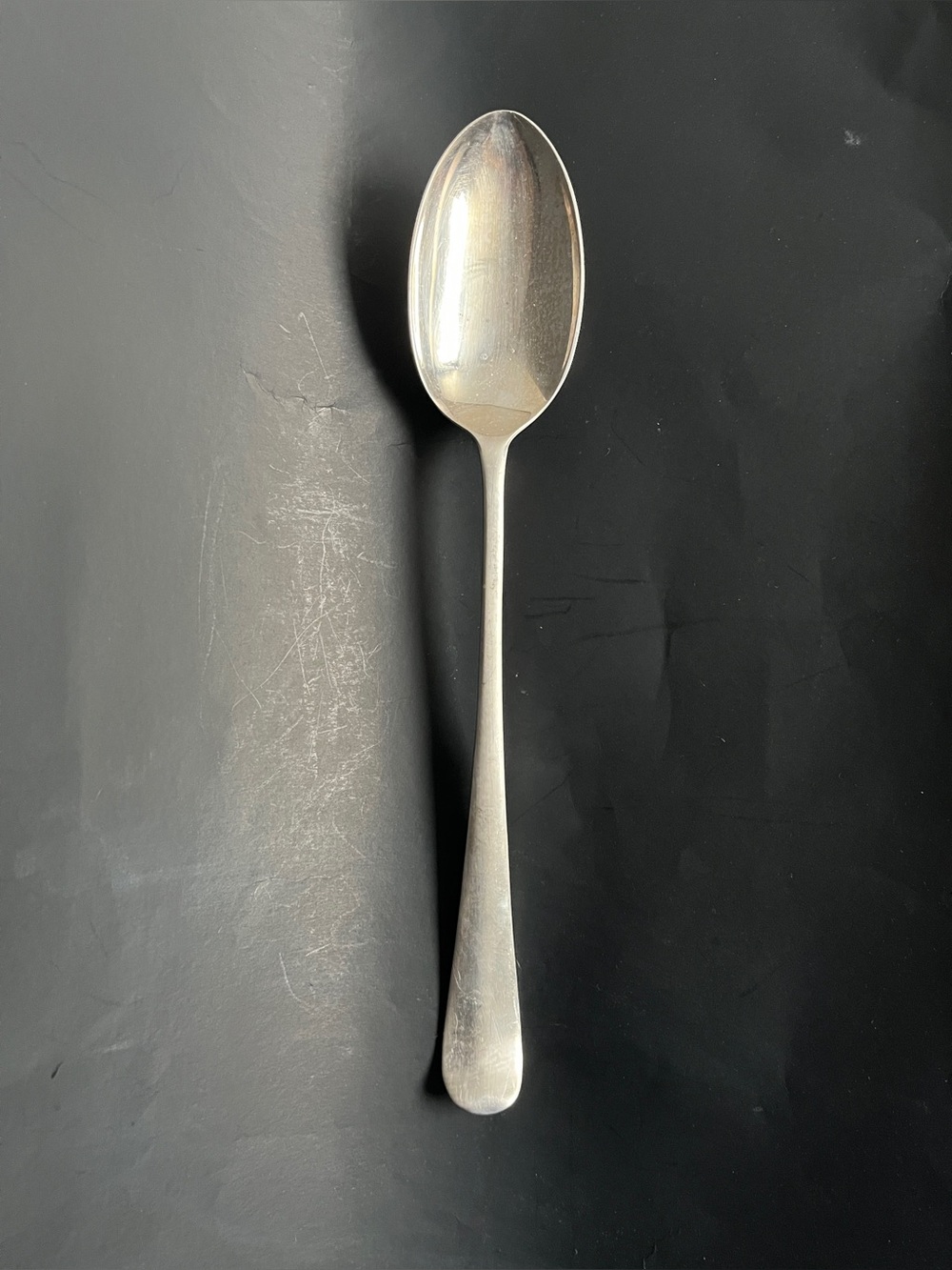 Vintage MCM Gerity G-48 Large Silver Plate 13" Serving Spoon**READ DESCRIPTION